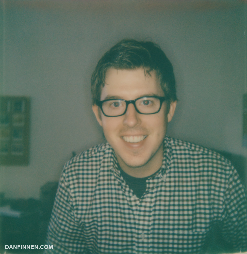 A selfie of yours truly taken with the iOS app. Having attempted Polaroid selfies in the past, I was very pleased with how easy it was with the I-1.